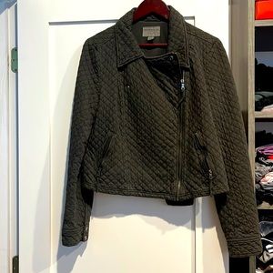 Black quilted Marrakech Moto Jacket